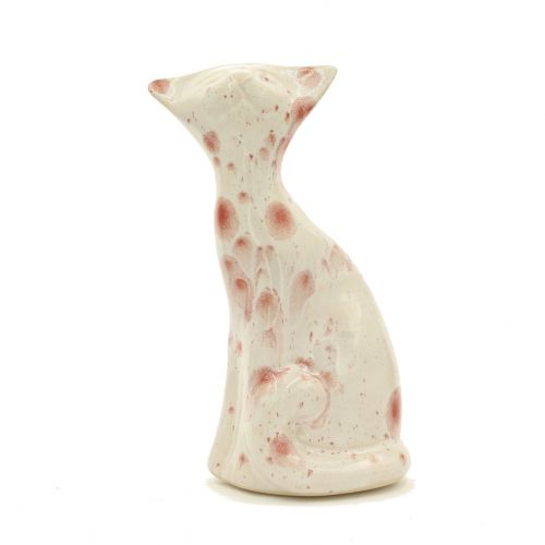 Kot ceramiczny Filemon, odlewany ręcznie szkliwiony