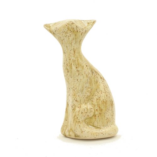 Kot ceramiczny Filemon, odlewany ręcznie szkliwiony